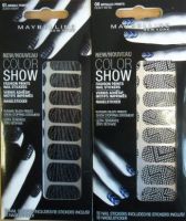 MAYBELLINE COLOR SHOW FASHION NAIL STICKERS x 6