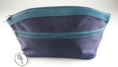 ROYAL COSMETICS TOILETRY BAG - BLUE/TURQUOISE x 1