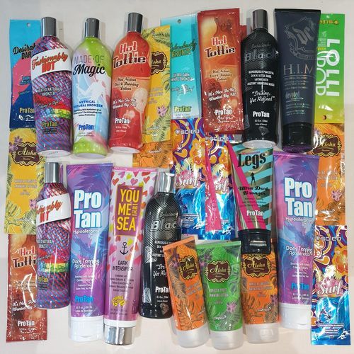 ASSORTED 34 PIECE SUNBED TANNING LOTIONS #2 x1